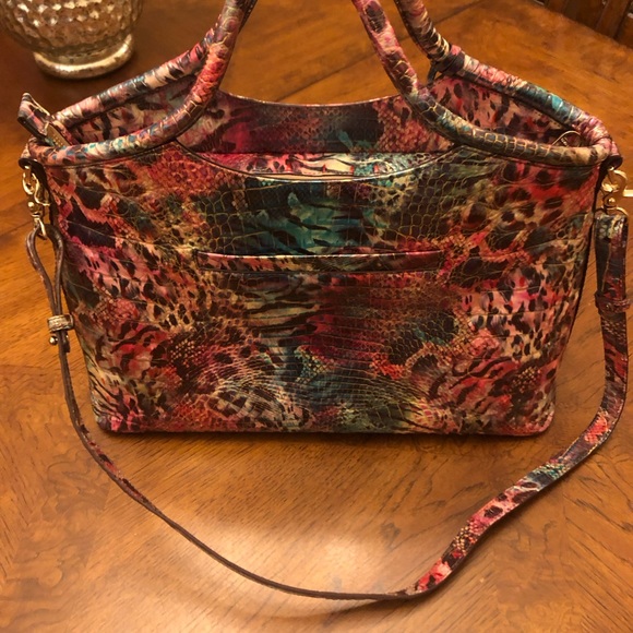 BRAHMIN Elaine Shapeshifter Melbourne, rolled handles, adjustable shoulder strap - Picture 3 of 5